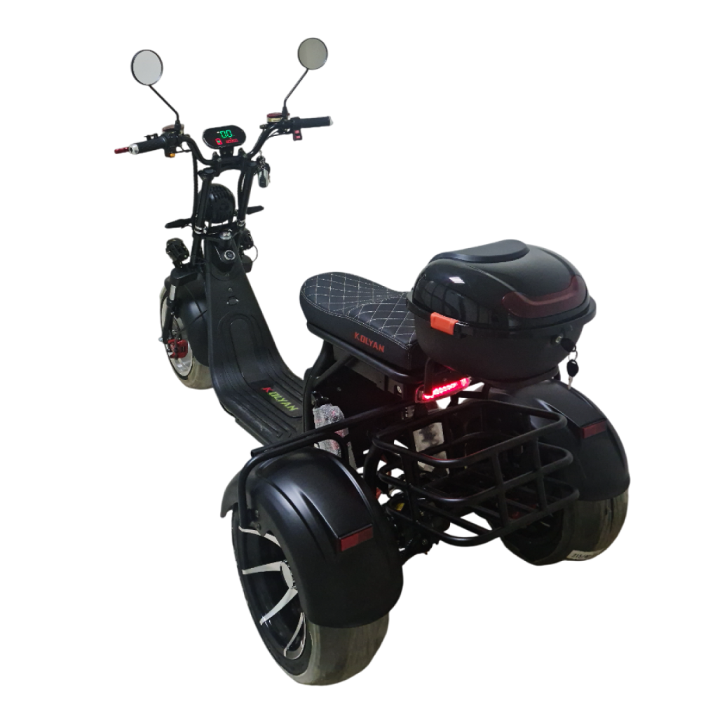 Электроскутер TRIKE KOLYAN черный матовый 3 Электроскутер TRIKE KOLYAN черный матовый 3