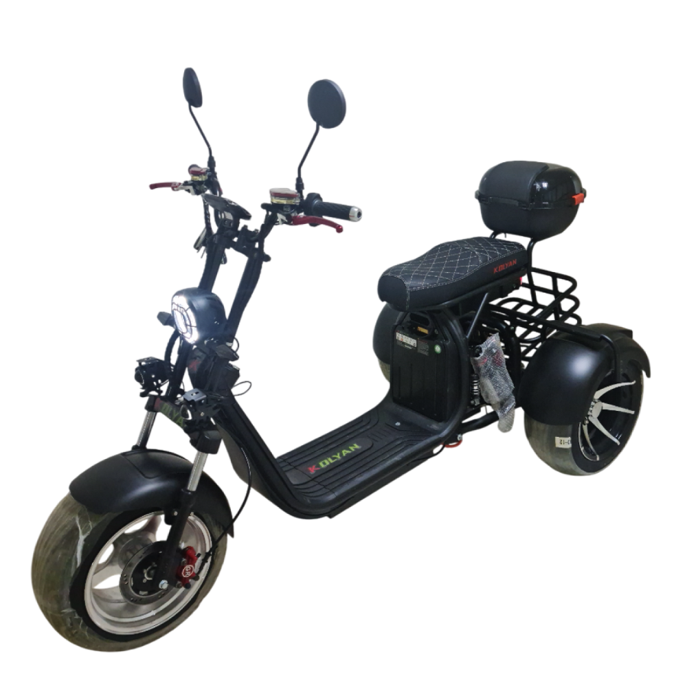 Электроскутер TRIKE KOLYAN черный матовый Электроскутер TRIKE KOLYAN черный матовый
