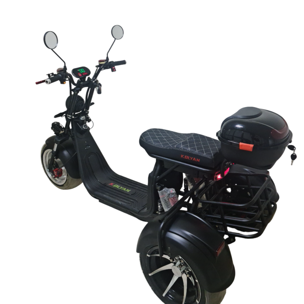 Электроскутер TRIKE KOLYAN черный матовый 2 Электроскутер TRIKE KOLYAN черный матовый 2
