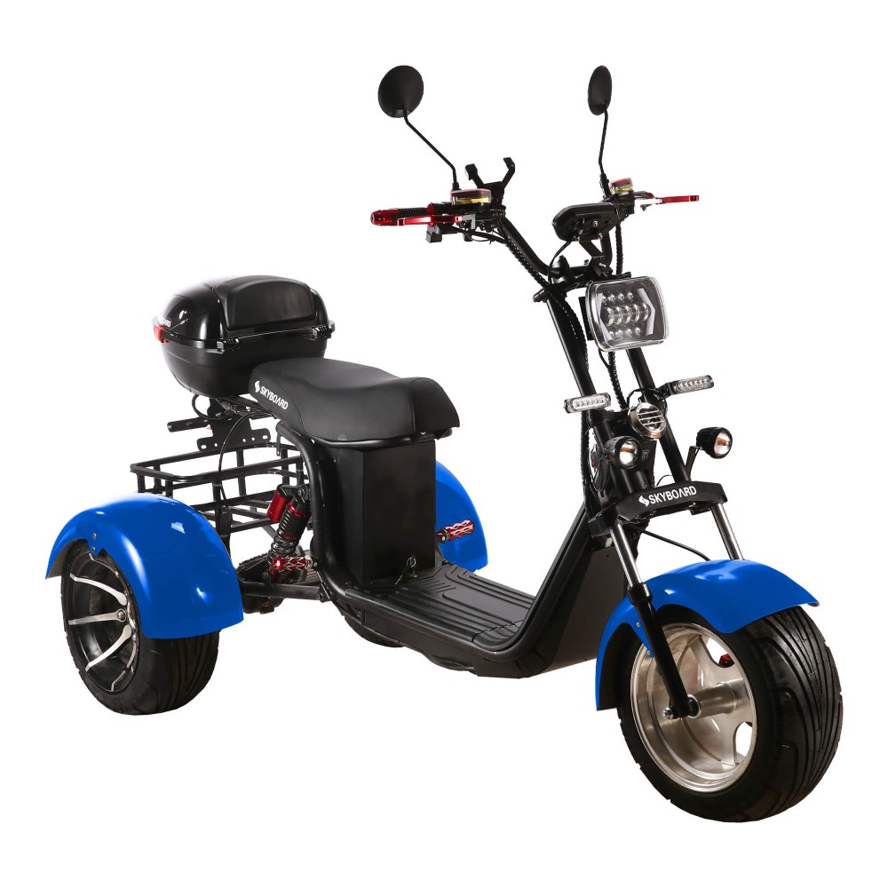 Электроскутер CityCoco Skyboard MyRussia (Маруся) BR60 3000W Trike синий Электроскутер CityCoco Skyboard MyRussia (Маруся) BR60 3000W Trike синий